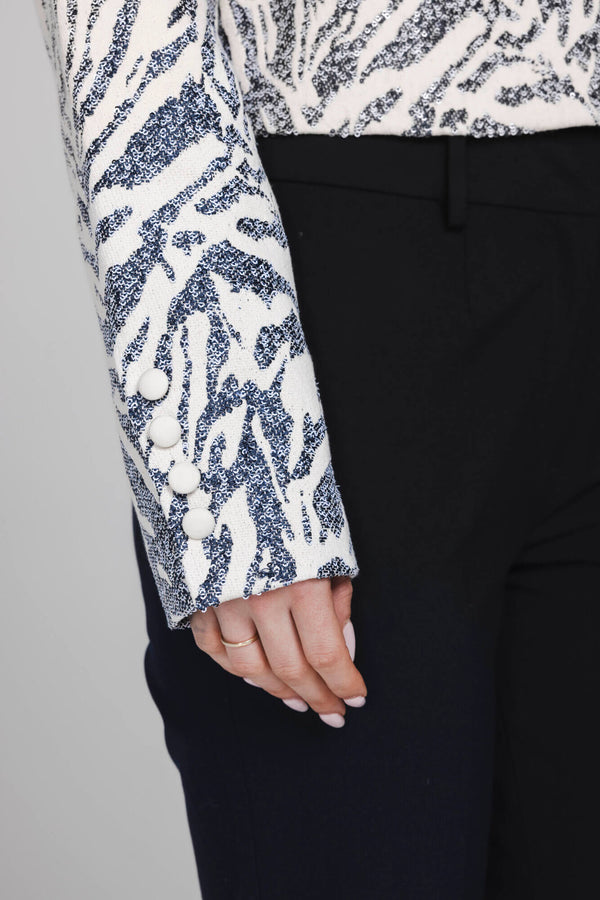 Tess Blazer - Blue Capri