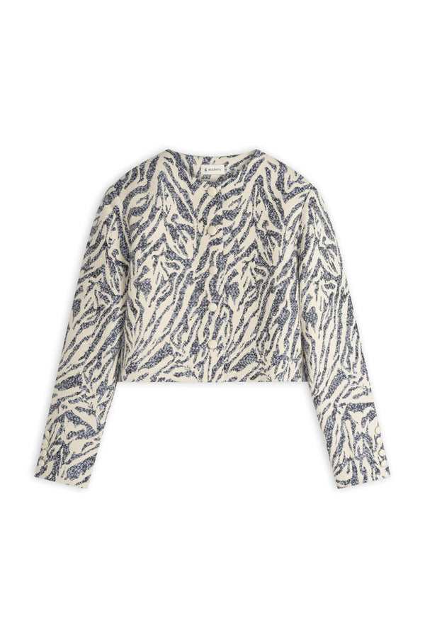 Tess Blazer - Blue Capri