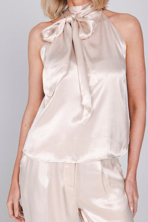 Flore Top | Satin Pink
