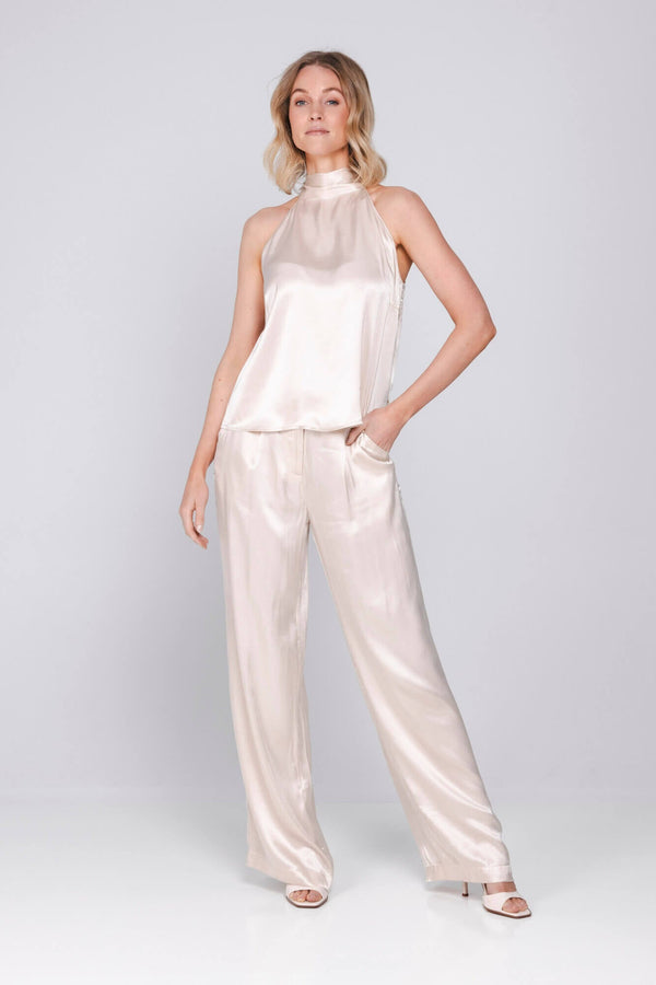 Flore Top | Satin Pink
