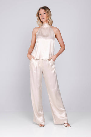 Mira Pants | Satin Pink