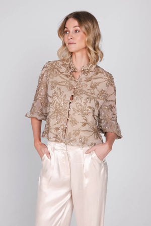 Rive Blouse - Sand