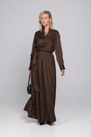 Enya Blouse | Dark Roast