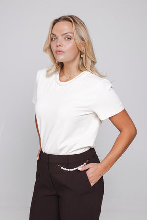 voor: Vooraanzicht Zeya dames T-shirt met ronde hals