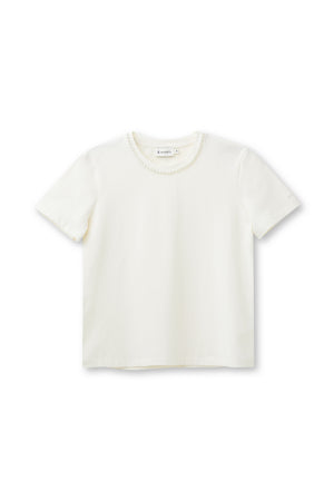 Zeya T-Shirt | Warm Ivory